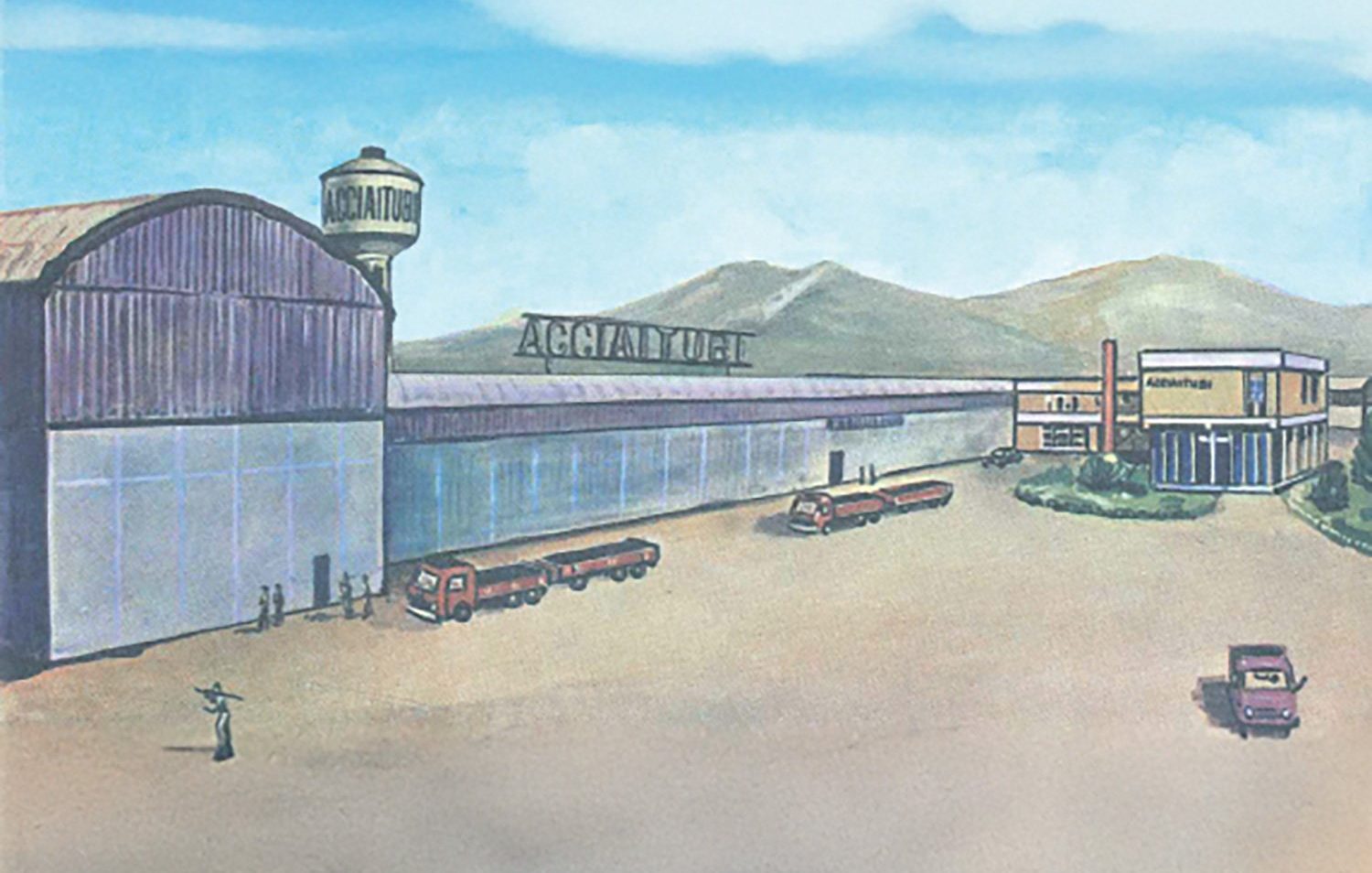 Butti Pipe factory illustration